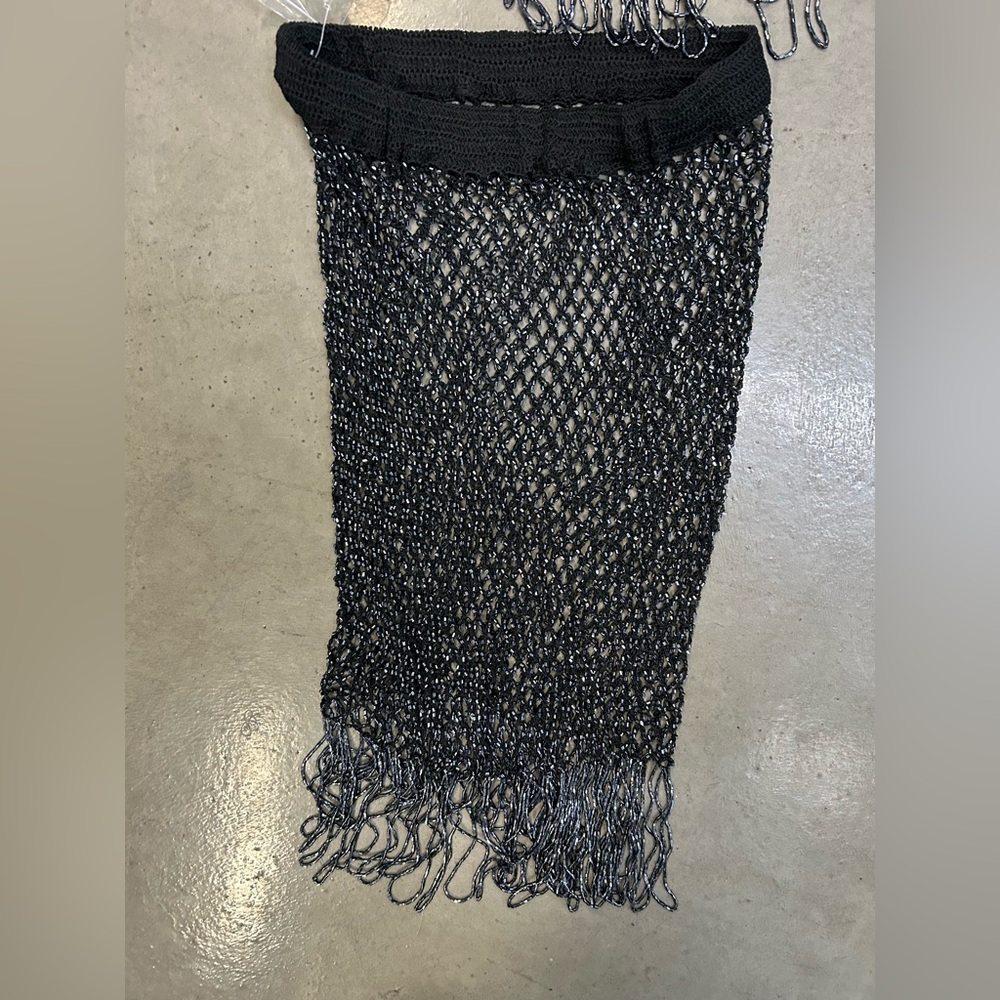 Bebe brand  Black Fishnet Two-Piece Set size S - Picture 3 of 5